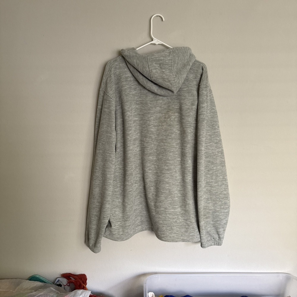 Quicksilver Hoodie Mens 2XL XXL Grey Pullover Hooded Surf Lightweight - Picture 9 of 12